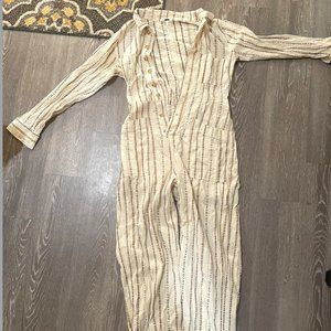 Free People Cream Jumpsuit (XS)